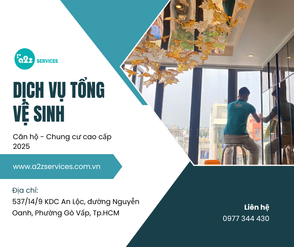 Dịch vụ tổng vệ sinh căn hộ chung cư cao cấp 