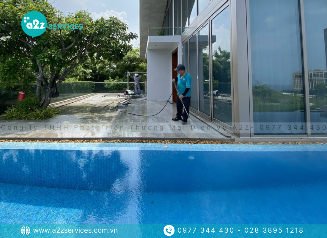 Đội ngũ chuyên gia vệ sinh sau xây dựng A2Z