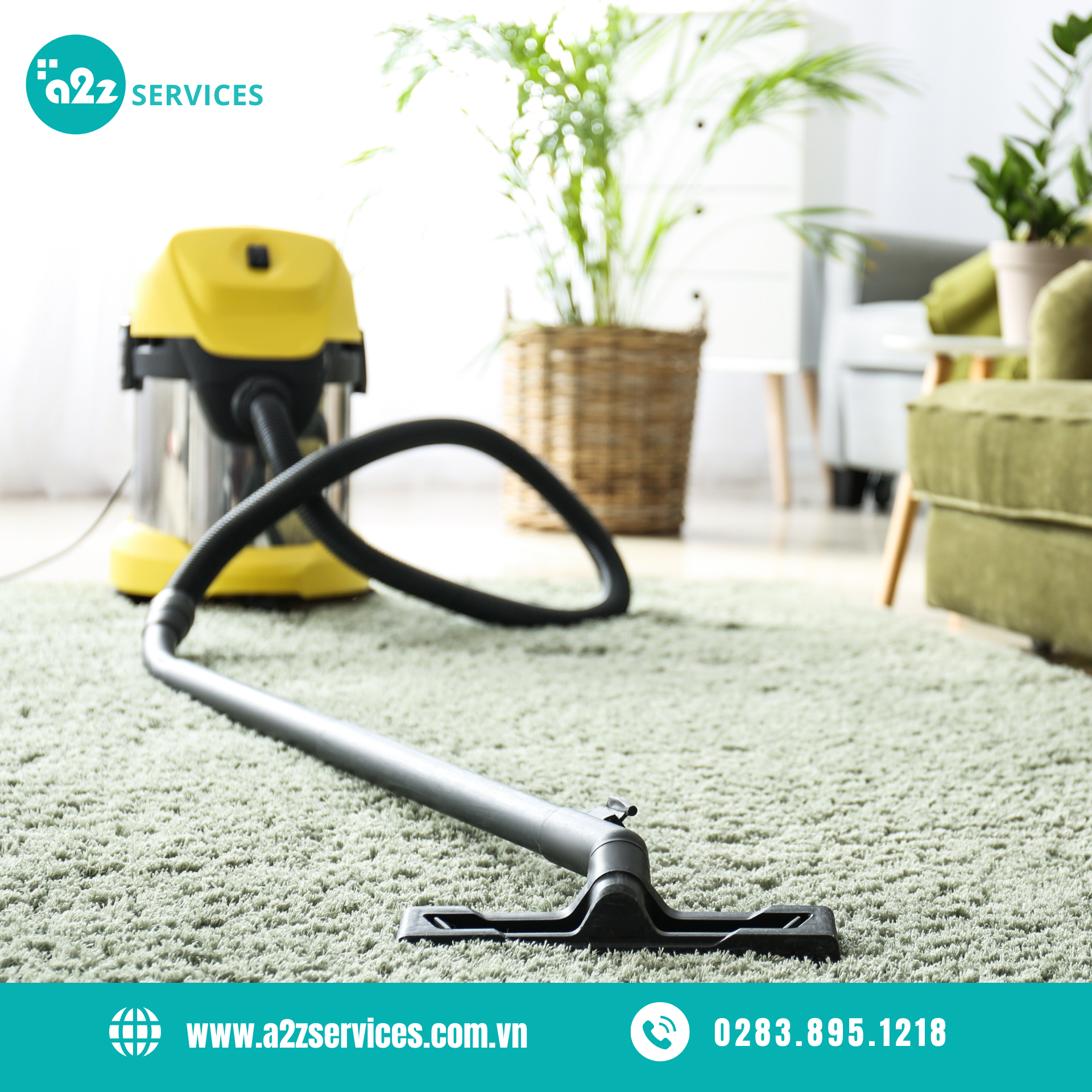 Dịch vụ vệ sinh thảm, ghế văn phòng - công ty vệ sinh công nghiệp A2Z