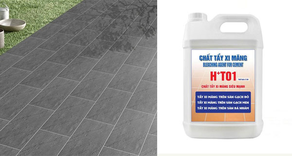 Khi sử dụng cách tẩy xi măng trên nền gạch nhám bằng dung dịch hóa chất HT01 cần trang bị đầy đủ đồ bảo hộ lao động